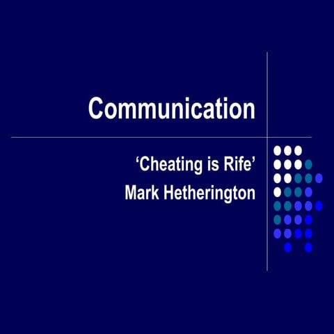 Cheating rife discussion