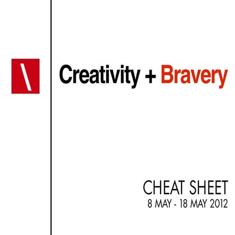 Cheat sheet 05.18.12