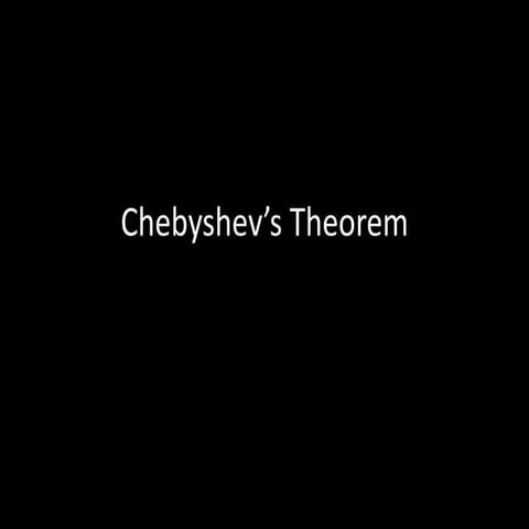 Chebyshev theorem