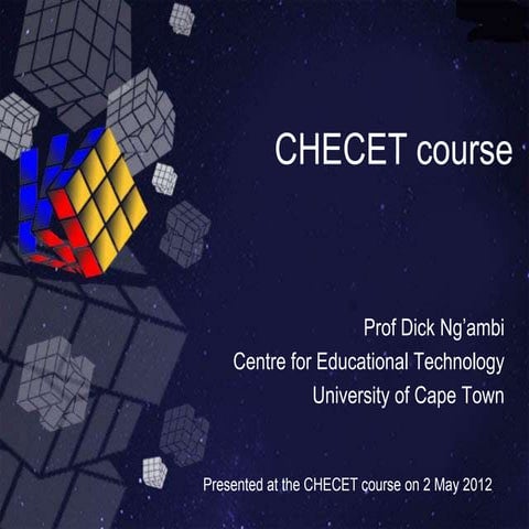 CHEC Emerging Technologies course