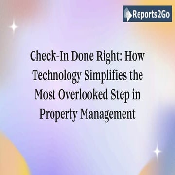 Check-In Done Right How Technology Simplifies the Most Overlooked Step ...