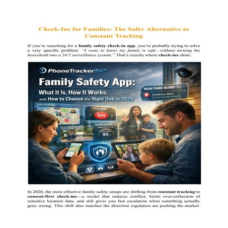 Check-Ins for Families_ The Safer Alternative to Constant Tracking | PDF