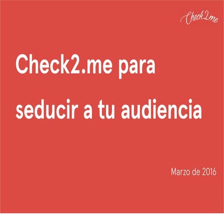 Check2me influencers en Marketing de Contenidos