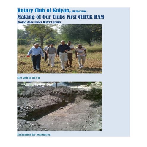 Check dam at asnoli rc kalyan