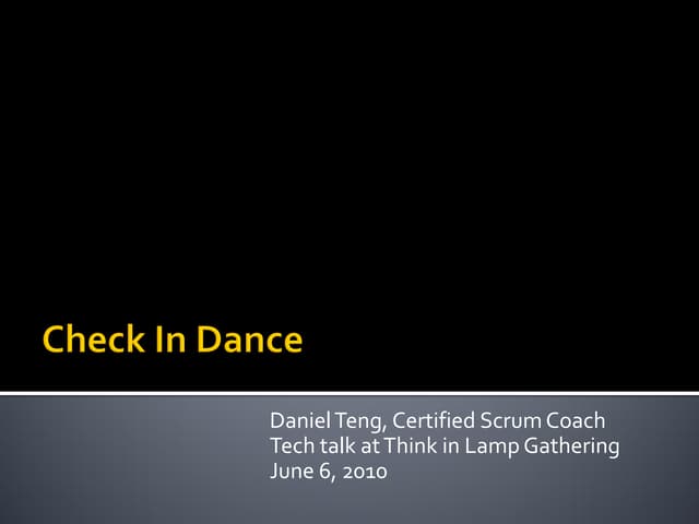 Check in dance