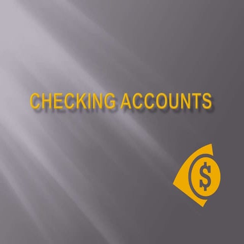 Checking accounts
