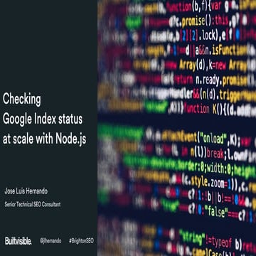 Checking google index status at scale