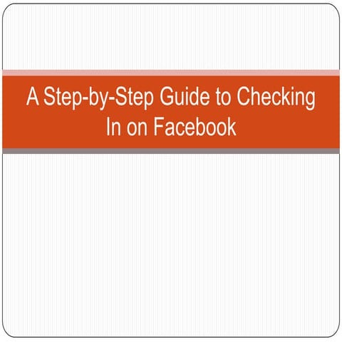 Checking infacebook step-by-step screenshots