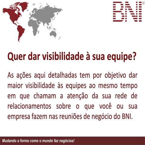 BNI - Aumente sua visibilidade | PPTX