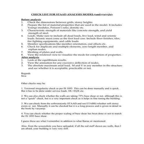 Check list | DOC