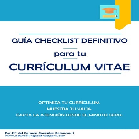 Check list para tu curriculum vitae