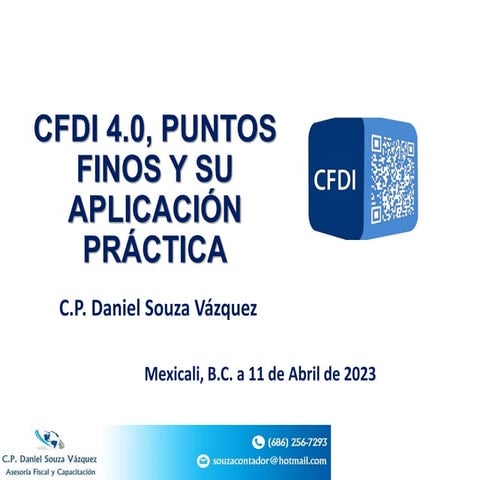 CHECK LIST CFDI 40 PUNTOS FINOS Y SU APLICACION PRACTICA | PDF