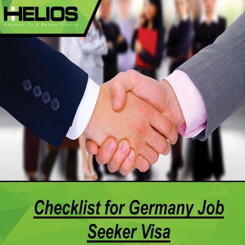 Checklist for germany job seeker visa