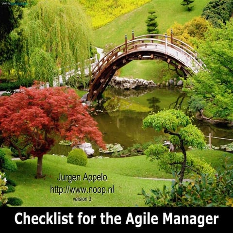 Checklist for the Agile Manager