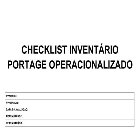 Checklist Portage - Estimulação Infantil.pdf