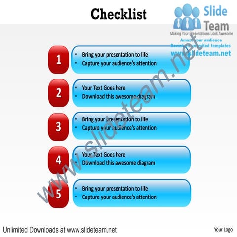 Checklist powerpoint slides and powerpoint templates 0612