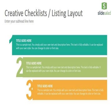 Checklists Diagrams PowerPoint Presentation Template - SlideSalad