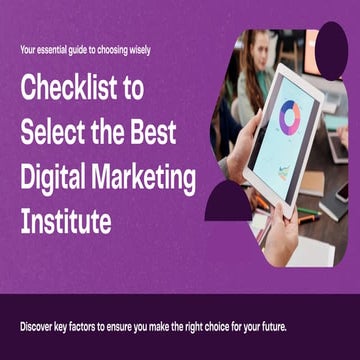 Checklist to Select the Best Digital Marketing Institute.pdf