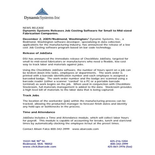 Check mate job costing for fabrication