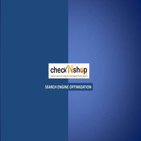 SEO proposal for ecommerce websiteChecknshop