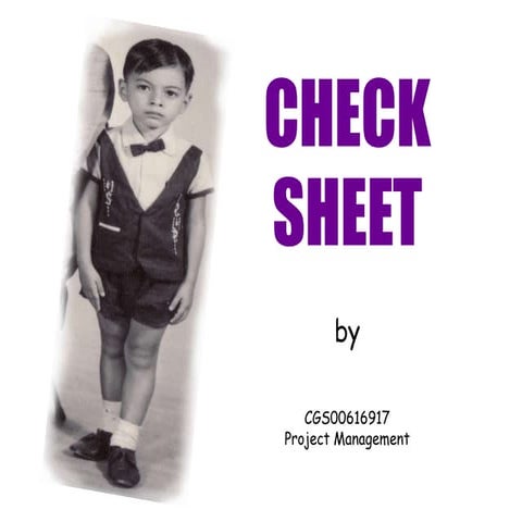 What is Check Sheet