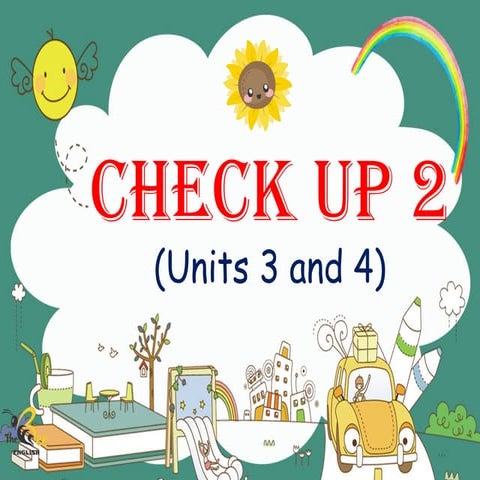 Check up 2 (Units 3 and 4).pptx. review food and clothes | PPTX