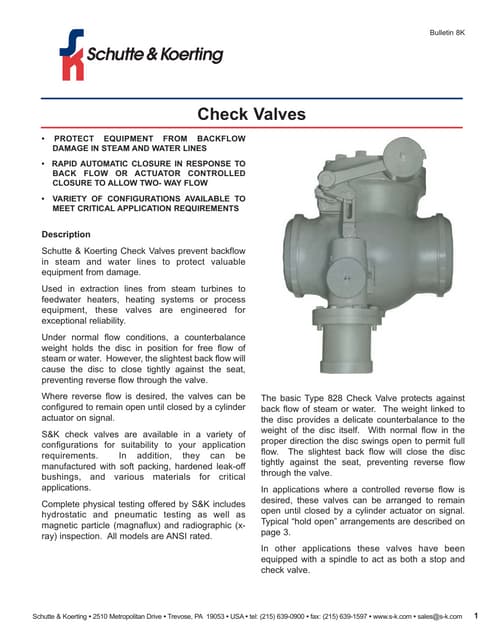 Check valves