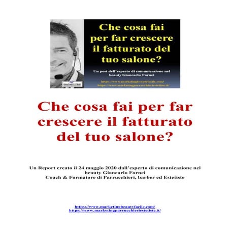Comunicare in salone: i canali percettivi dei clienti! | PDF