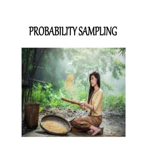 Probability sampling | PPTX