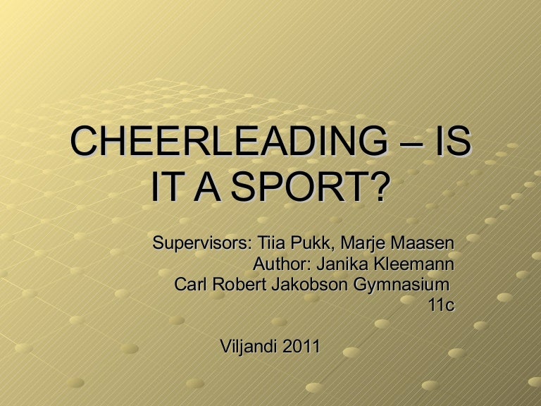 Cheerleading is it a sport