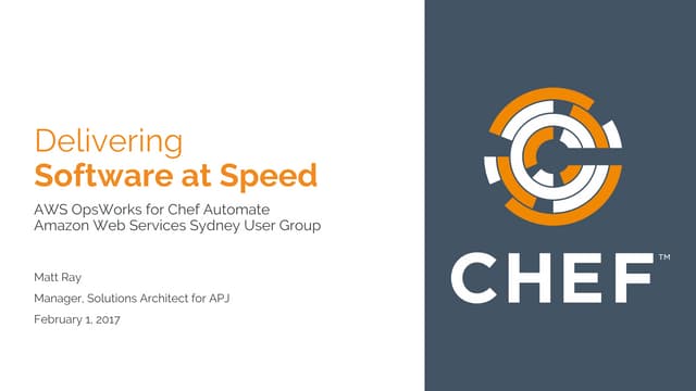 AWS OpsWorks for Chef Automate