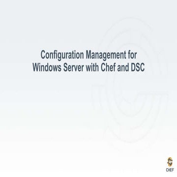 Chef andwindows reactor