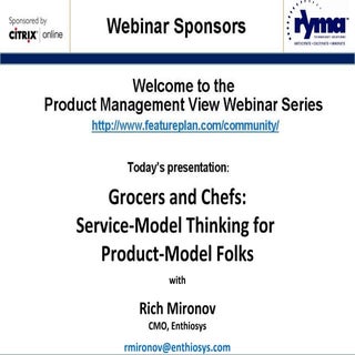 Chefs and Grocers (SaaS Models)