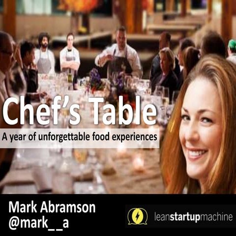 Chef’s Table Lean Startup Conference