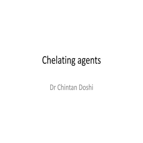 Chelating agent