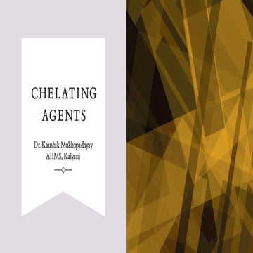 Chelating agents 