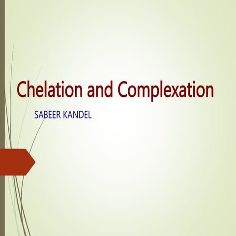 Chelation 
