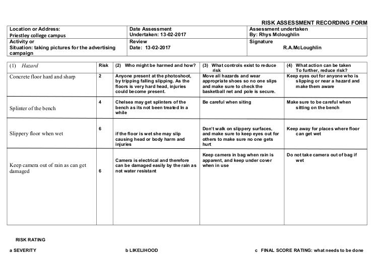Assessment Template It Infrastructure Risk Assessment Template It