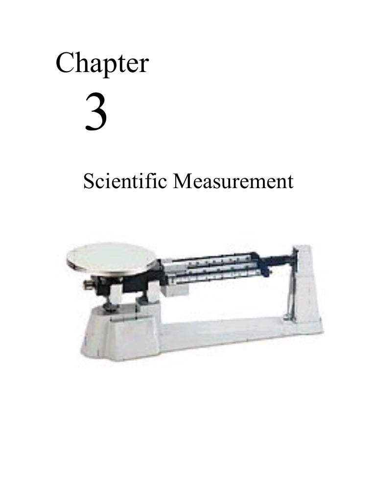 Chemistry Chp 3 Scientific Measurement Notes