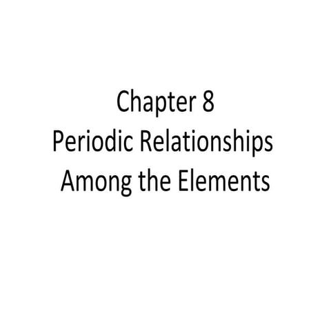 Chem 101 Week 9 Ch8 Ppt