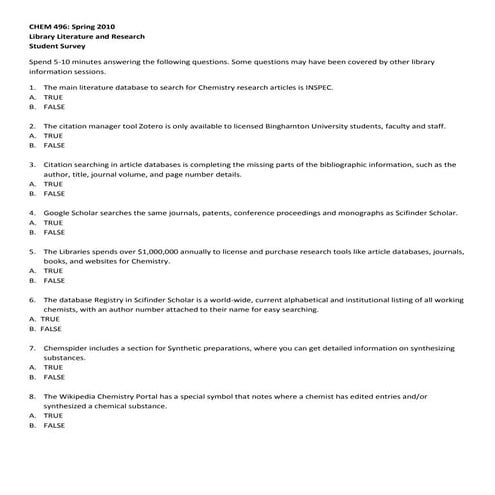 Chem 496 student survey 1 11 11