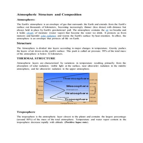 Composition and Structure of Atmosphere | PPTX