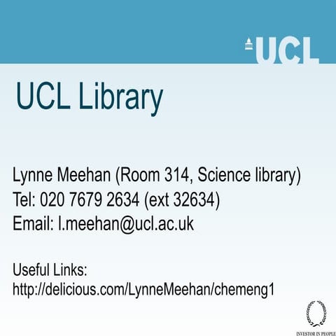 Library essentials for chemical engineers