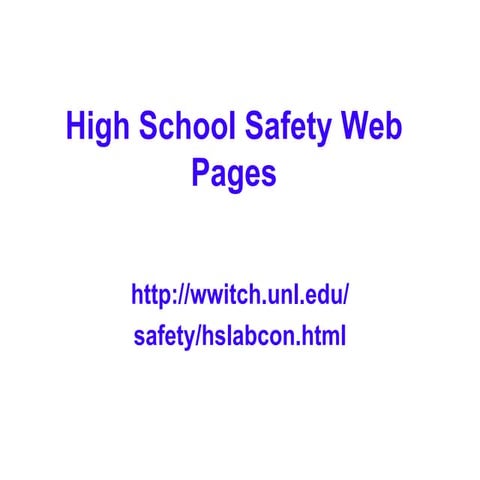 Chem Hapg1 Lab Safety Powerpoint