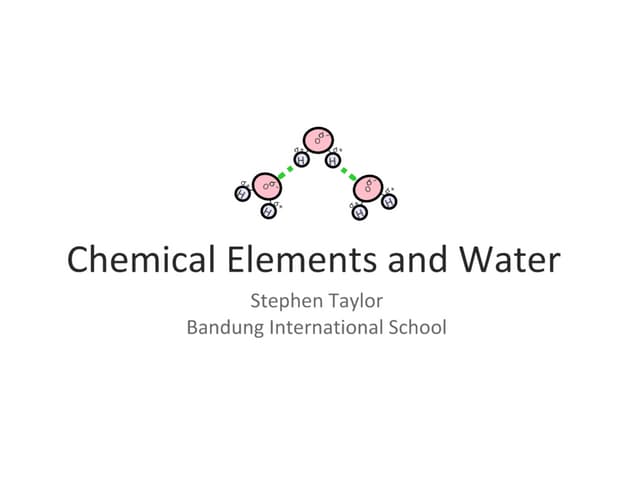 Chemical Elements and Water