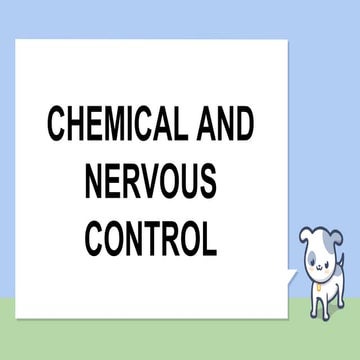 Chemical and nervous control