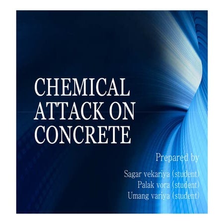 Chemical attack on concrete 2017
