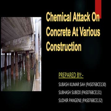 Chemical Attack On Concrete At Various Construction.pptx