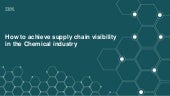 How to achieve supply chain visibil...