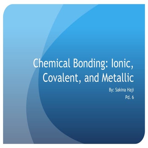 Chemical Bonding